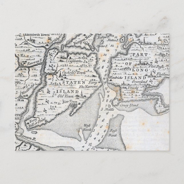 Cartão Postal Nova Iorque | Médio do século XVIII (Frente)