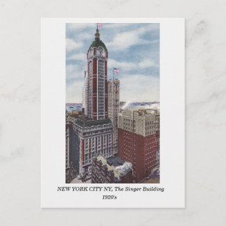 Cartão Postal Nova Iorque NY, O Cartaz do Cantor Edificando