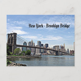 Cartão Postal Nova Iorque - Ponte do Brooklyn