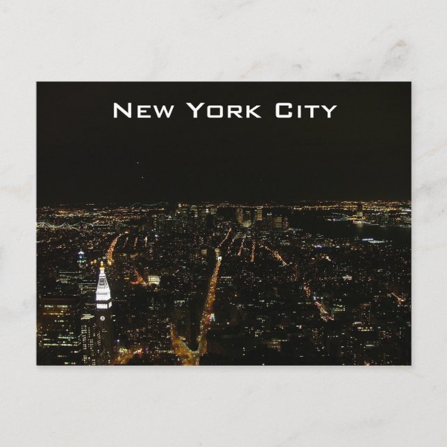 Cartão Postal Nova Iorque por Noite (Frente)