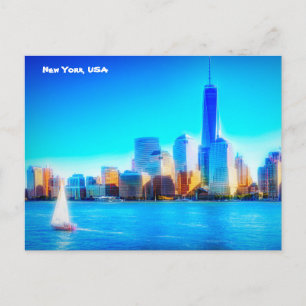 Cartão Postal Nova Iorque Skyline, EUA