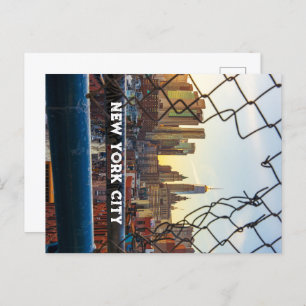 Cartão Postal Nova Iorque Skyline Fotografia Sunset