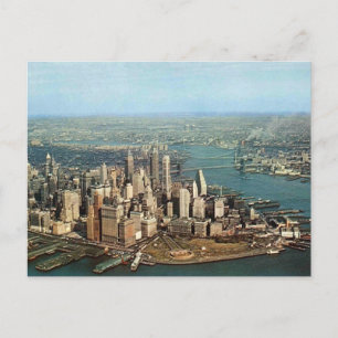 Cartão Postal Nova Iorque, Vista aérea, 1959 inspirado retroativ