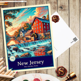 Cartão Postal Nova Jersey | Cartão-postal Sombreado do Cel do Es