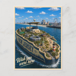 Cartão Postal Nova Jersey | Wish You Were Here | Série dos Estad