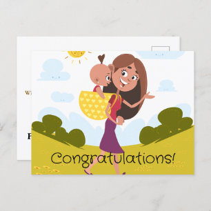 Cartão Postal Nova mamãe