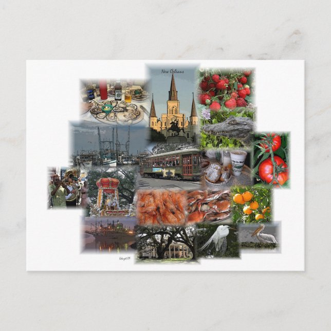 Cartão Postal Nova Orleans (Frente)