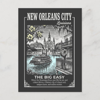 Cartão Postal Nova Orleans Cidade Louisiana O Grande Fácil