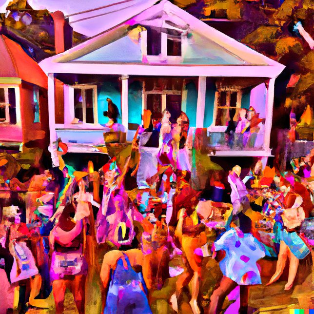 Cartão Postal Nova Orleans Jazz Festival Street Após Festa (Criador carregado)