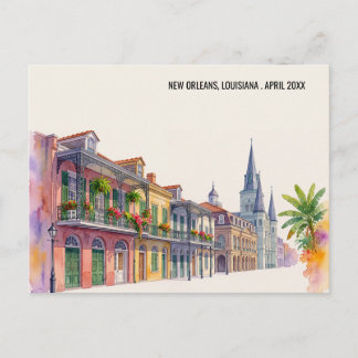 Cartão Postal Nova Orleans Louisiana Nola Retro Viagem Antiga
