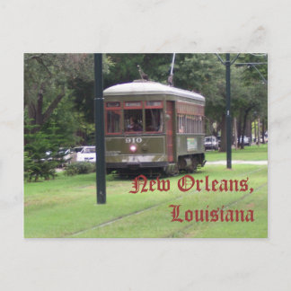 Cartão Postal Nova Orleans, Louisiana Streetcar