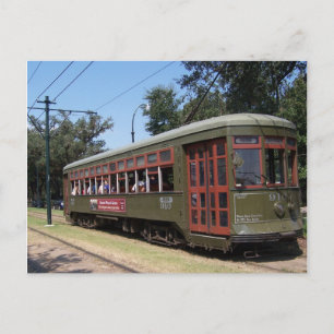 Cartão Postal Nova Orleans, Louisiana Streetcar