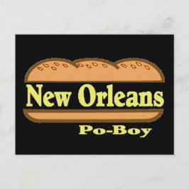 Cartão Postal Nova Orleans Po Boy