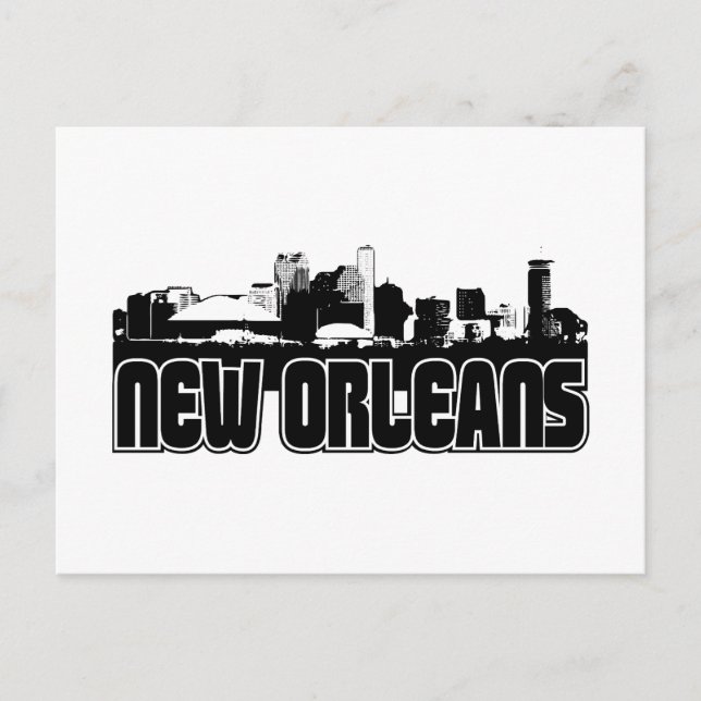 Cartão Postal Nova Orleans Skyline (Frente)