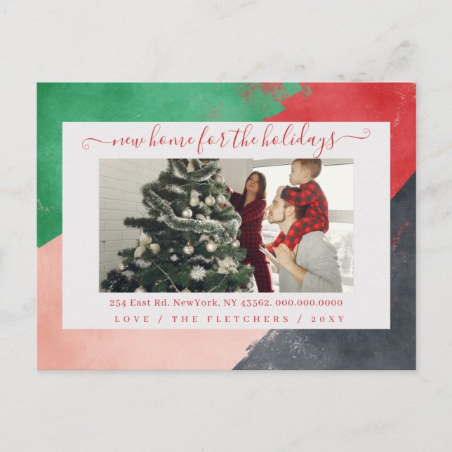 Cartão Postal Nova Página Inicial de Script Moderno para Movimen (Frente)