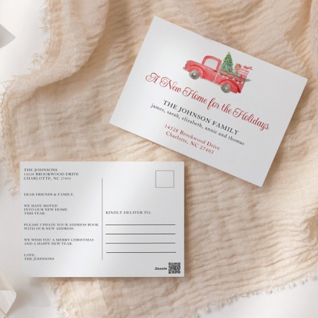 Cartão Postal Nova Página Inicial para o Anúncio de Movimentação (Criador carregado)