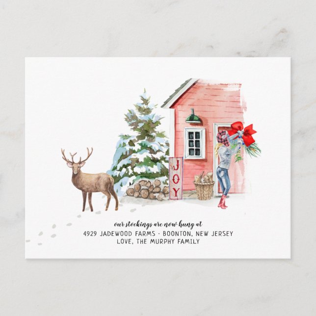 Cartão Postal Nova Página Para O Anúncio De Movimentação De Feri (Frente)