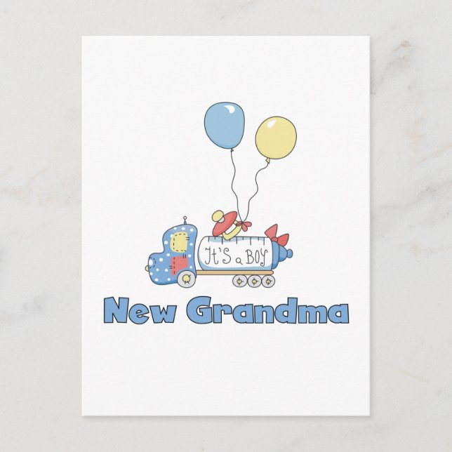 Cartão Postal Nova vovó de Camisetas e presentes (Frente)