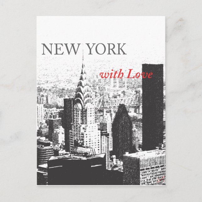 Cartão Postal Nova York com amor (Frente)