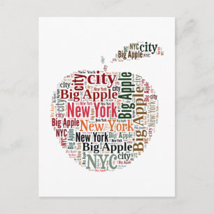Cartão Postal Nova York diz nuvem