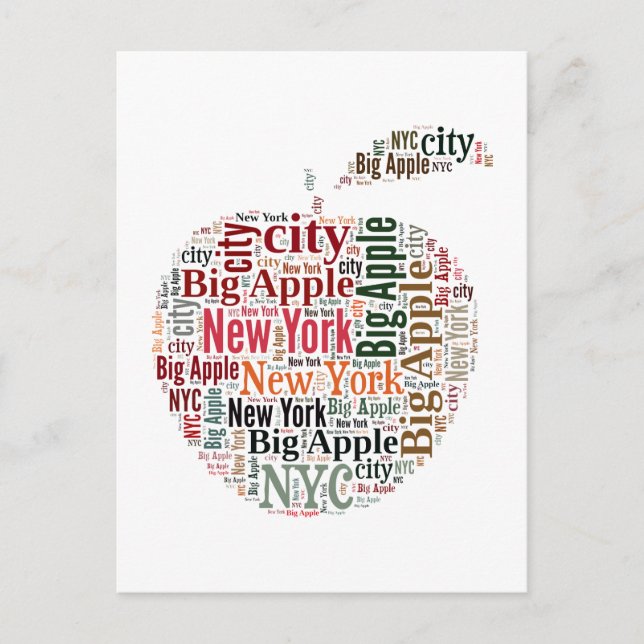 Cartão Postal Nova York diz nuvem (Frente)