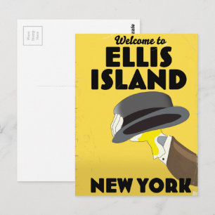 Cartão Postal Nova York Ellis Island