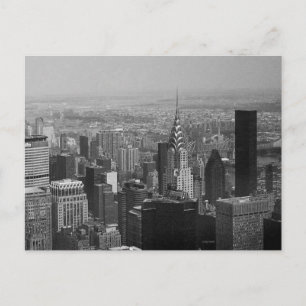 Cartão Postal Nova York, Manhattan Black and White