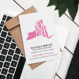 Cartão Postal NOVA YORK Mudamos Novo endereço Nova Casa