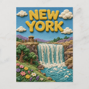 Cartão Postal Nova York Niagara Falls Moderna KLAYKOO