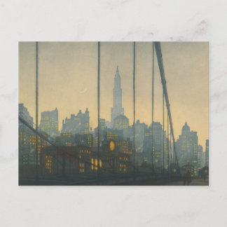 Cartão Postal Nova York - Ponte de Brooklyn (1972) - Tavik