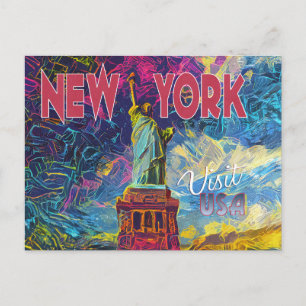 Cartão Postal Nova York. Visite os EUA...