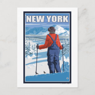Cartão Postal Nova YorkSkier Adminning View