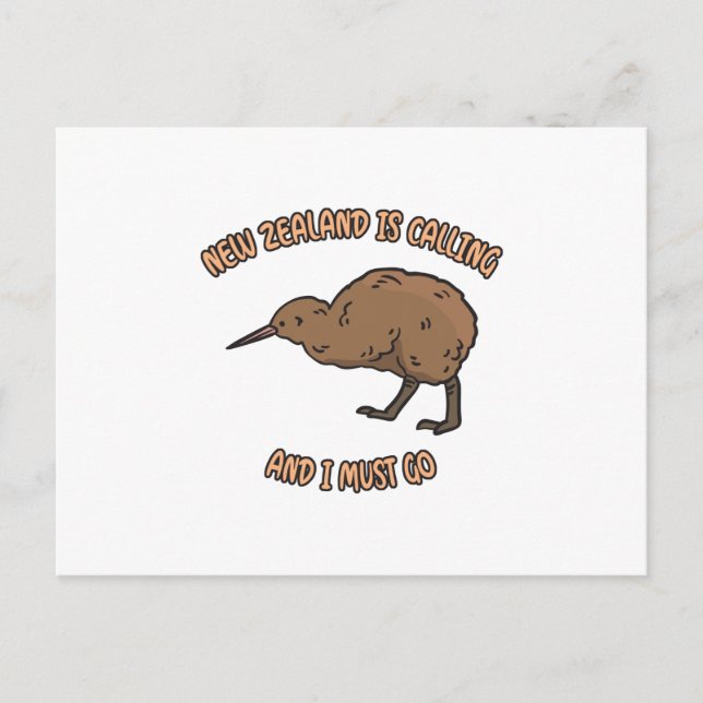 Cartão Postal Nova Zelândia Está Ligando (Frente)