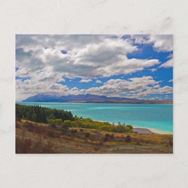 Cartão Postal Nova Zelândia: Lago Pukaki (Frente)