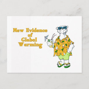 Cartão Postal Novas evidências do aquecimento global