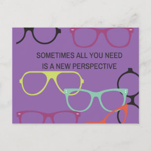 Cartão Postal Novas Placas de Posto Motivacionais de Perspectiva