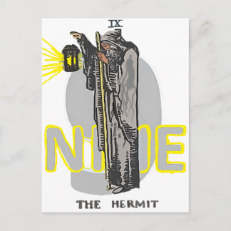 CARTÃO POSTAL NOVE HERMIT TAROT