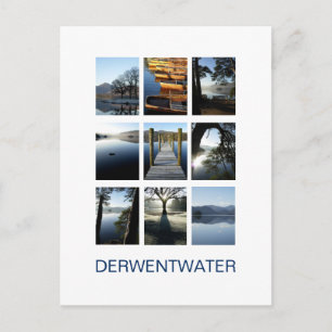 Cartão Postal Nove Vistas de Derwentwater - Distrito dos Lagos,