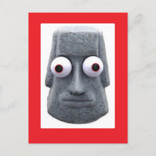 Cartão Postal Novelty de Moai Eyed inseto