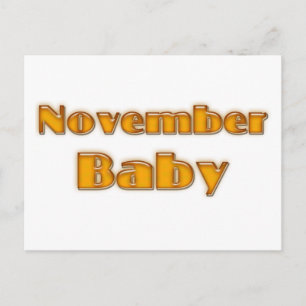 Cartão Postal Novembro Baby