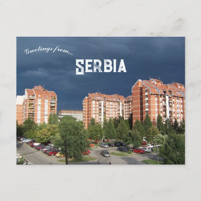 Cartão Postal Novi Sad Sérvia (Frente)