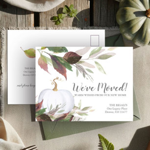 Cartão Postal Novo Anúncio de Mudança de Endereço