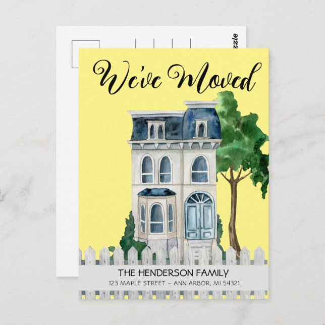 Cartão Postal Novo Cartão-Postal de Anúncio de Movimentação em C (Frente/Verso)