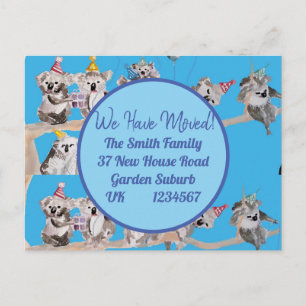 Cartão Postal Novo Cartão-Postal De Arte De Koala Cute Estamos 