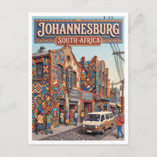 Cartão Postal Novo Distrito Cultural de Newtown Johannesburg
