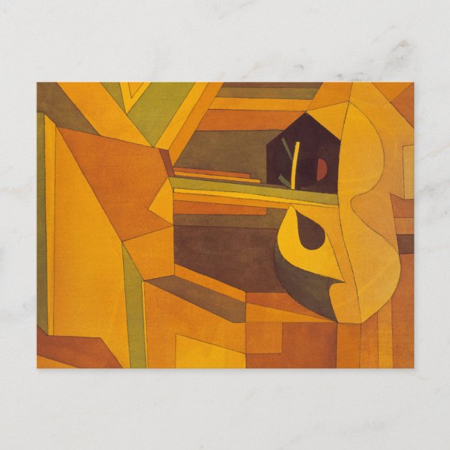 Cartão Postal Novo em outubro por Paul Klee (Frente)