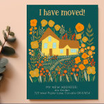 Cartão Postal Novo Endereço Doméstico Que Movimentei Flores De F<br><div class="desc">Personalize este cartão de anúncio móvel com o seu próprio texto na frente e atrás! Clique em "Personalizar" acima para editar o texto. Em seguida, clique em "editar usando a ferramenta design" para ajustar as fontes, cores e posicionamentos. Verifique meu compro para mais ou me avise se você quer algo...</div>
