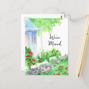 Cartão Postal Novo Endereço Que Deslocámos Para A Casa De Algodã