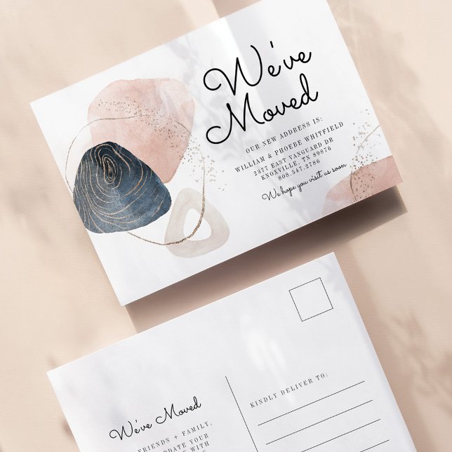 Cartão Postal Novo endereço que movemos para o lançamento em mov (Criador carregado)