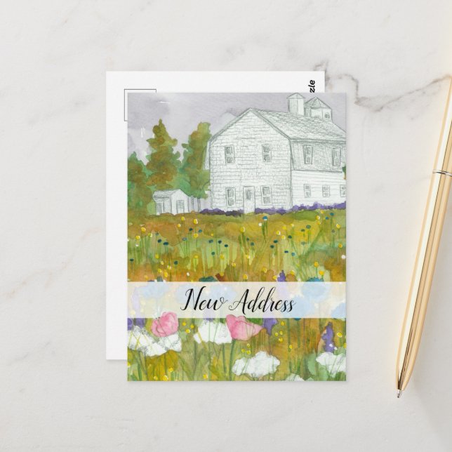 Cartão Postal Novo Endereço Que Mudamos De Prados De Fábrica (Frente/Verso In Situ)